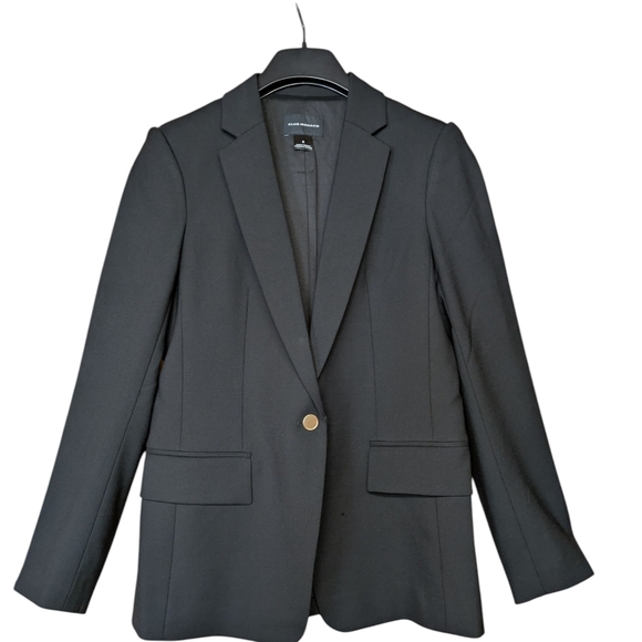Club Monaco Black Wool Blend Blazer Size 8 - Picture 8 of 8